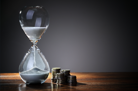 Hourglass and Money