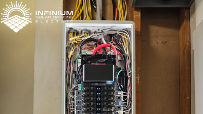 SPAN Smart Panel installation in progress in Burlingame, CA Photo