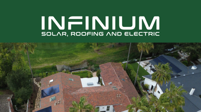 REC Solar Panels and Inset Composition Shingles on Tile Roof in San Jose, CA Photo